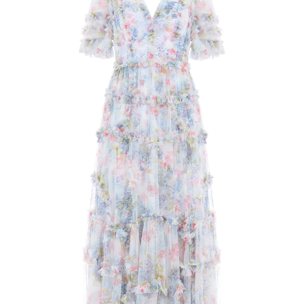 Needle & Thread Hydrangea Ruffled Ballerina Dress - image 2